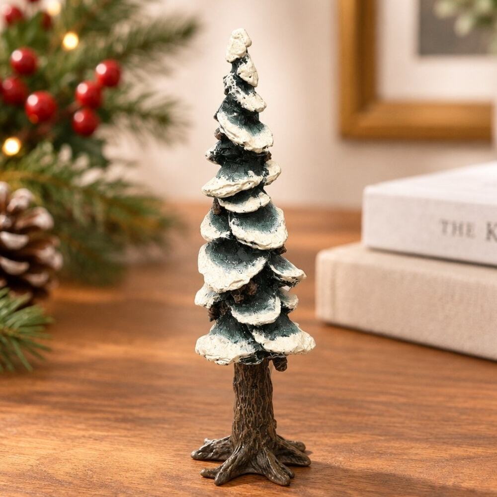 Vintage Dept 56 Village Pole Pine Tree 10.5" #55298 Retired Boxed Christmas